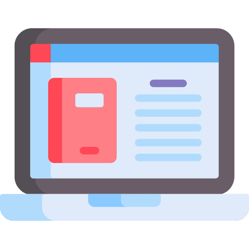 Book digital laptop library icon Book digital laptop library icon