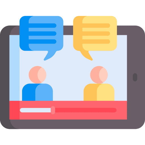 Chat box electric device tablet education icon Chat box electric device tablet education icon