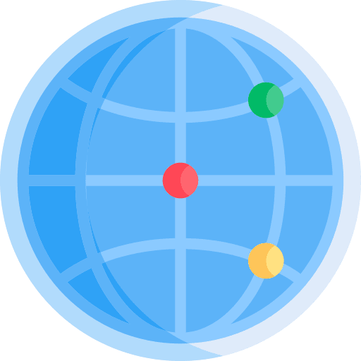 Connection target internet map point icon Connection target internet map point icon