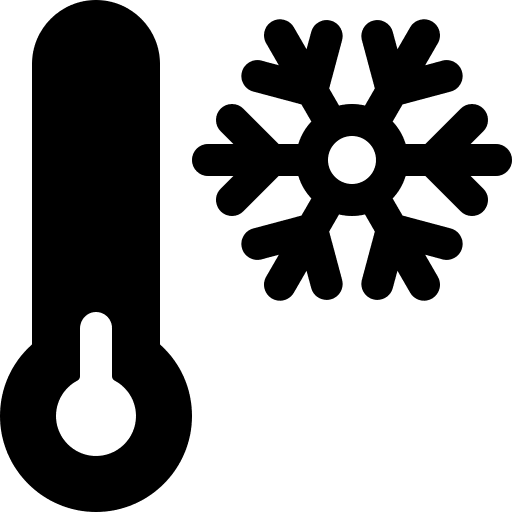 Cold climate forecast temperature icon