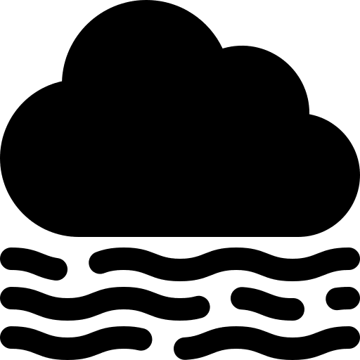 Mist haze nature foggy icon