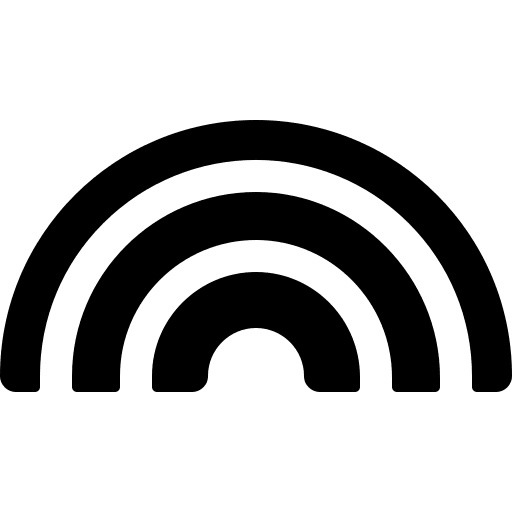 Rainbow spectrum weather atmospheric icon