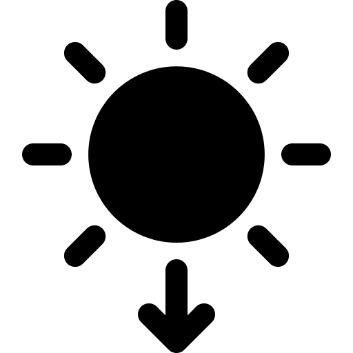 Sunset sun travel nature icon