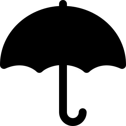 Umbrella tools and utensils umbrella rainy icon