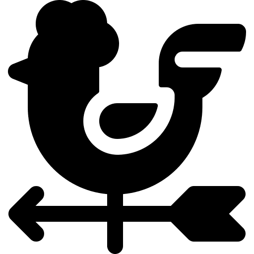 Wind vane weathercock wind vane rooster icon