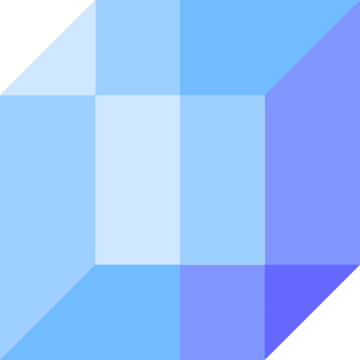 Cube geometry cube maths icon