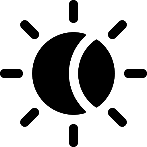 Eclipse space covering eclipse icon