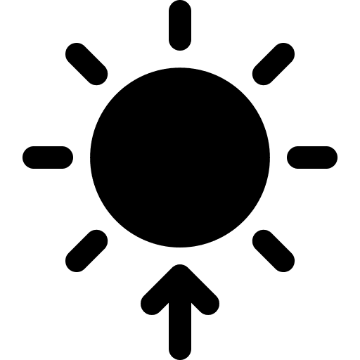 Sunrise morning weather travel icon