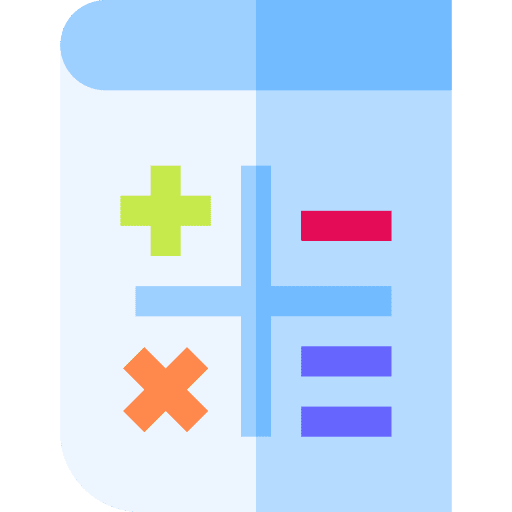 Book book calculation science icon Book book calculation science icon