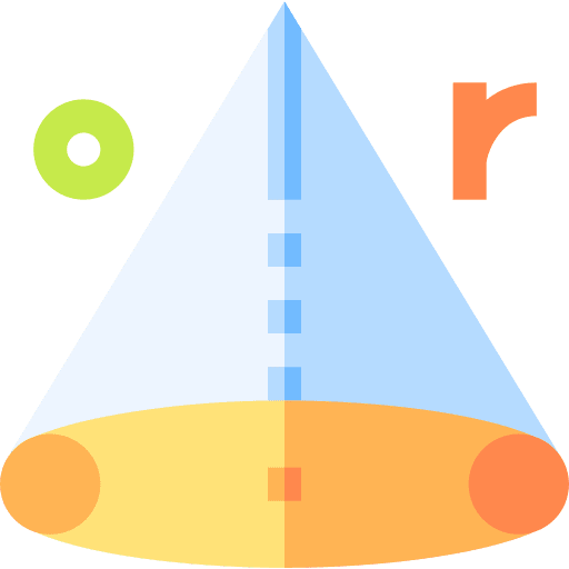 Cone science maths education icon Cone science maths education icon