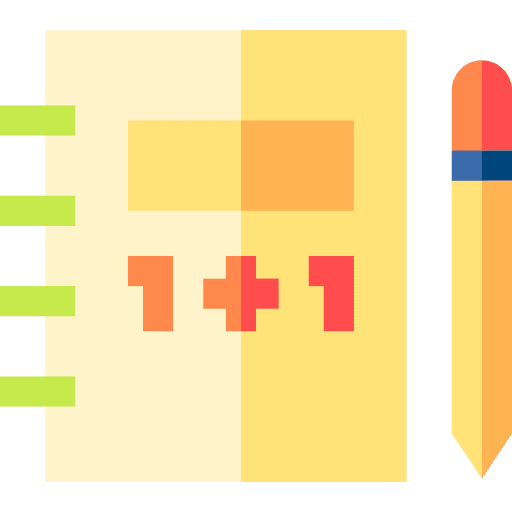 Notebook mathematics education notes icon Notebook mathematics education notes icon