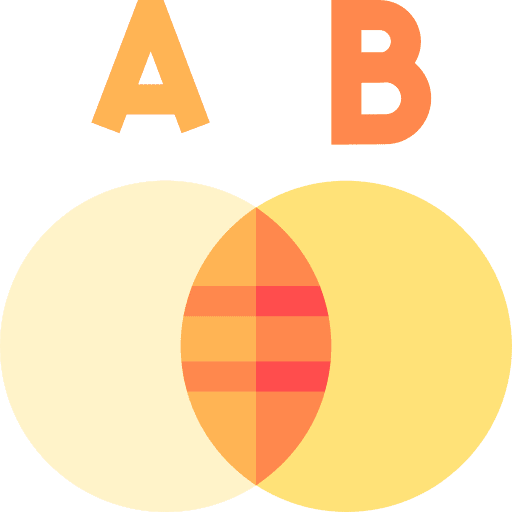 Venn diagram mathematics science analytics icon Venn diagram mathematics science analytics icon