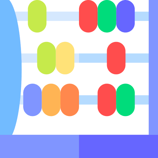 Abacus calculating mathematics education icon Abacus calculating mathematics education icon