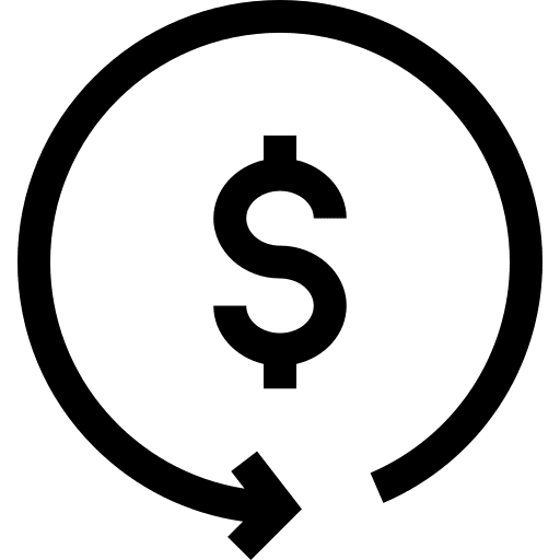 Return of investment return of investment capital money icon