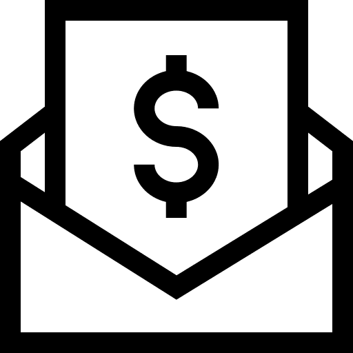 Salary currency fund wage icon