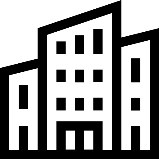 Building architecture and city office building icon