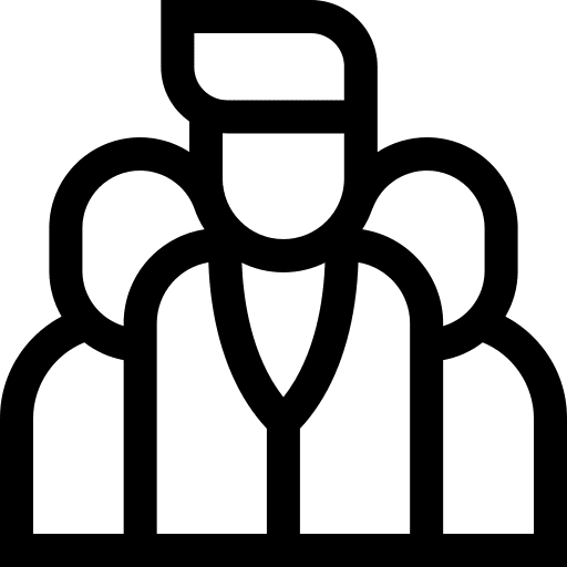 Partners committee group professions and jobs icon
