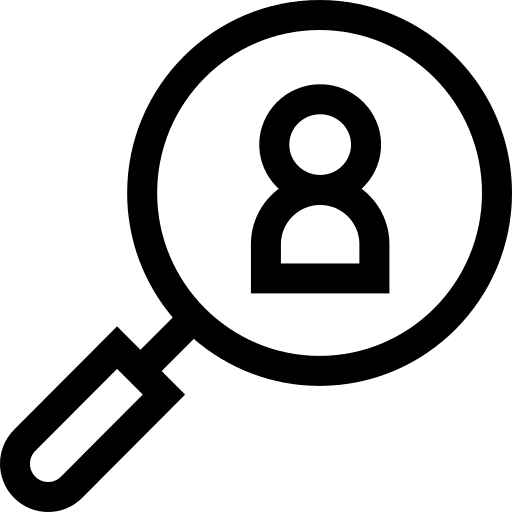 Recruitment recruitment business and finance find icon