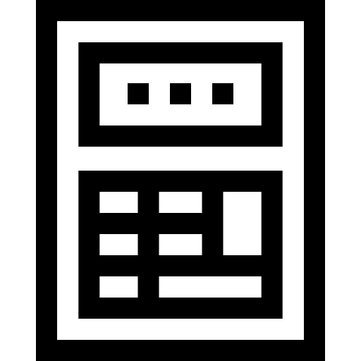 Calculator calculator calculating electronics icon