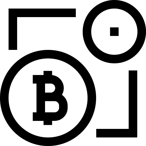 Digital currency coin business and finance bitcoin icon