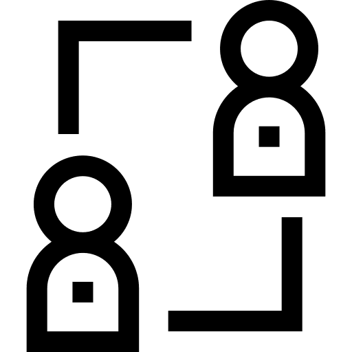 Employee work team workers transfer icon
