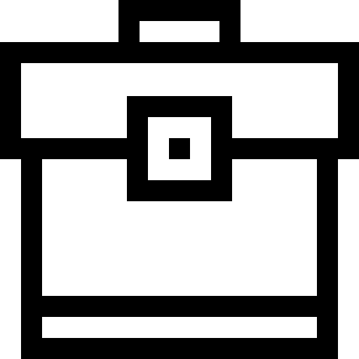 Briefcase business and finance work briefcase icon