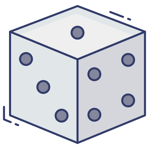 Dice casino gambling luck icon