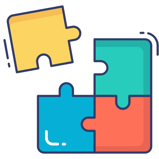 Jigsaw relevant gaming piece icon