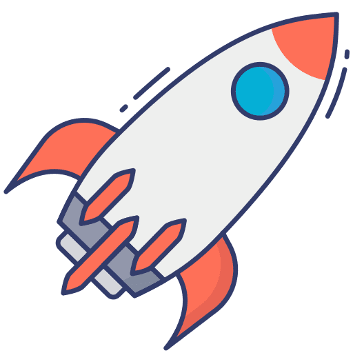 Rocket rocket ship accelerate transportation icon