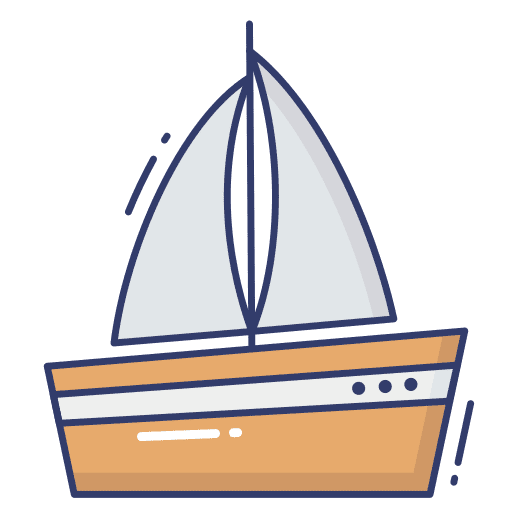 Toy boat toy boat kid and baby sailing boat icon