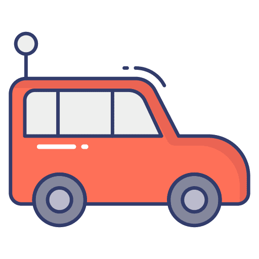 Toy car kid and baby toy car game icon