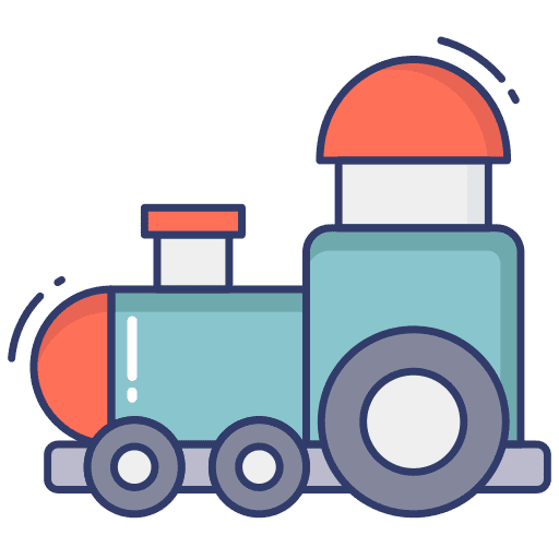 Train train baby toy railroad icon