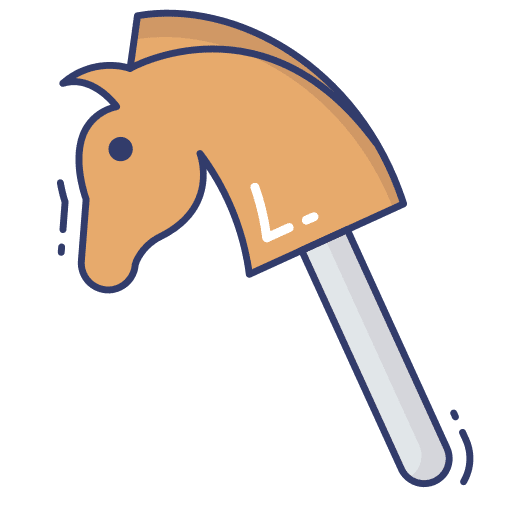 Horse baby toy kid and baby horse icon