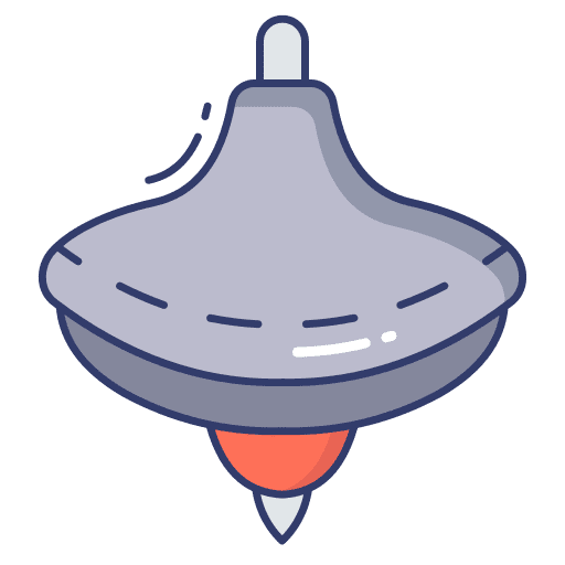 Spinning top game toy spinning top icon