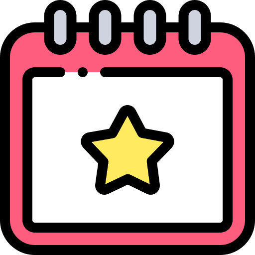 Calendar calendar favourite time and date icon
