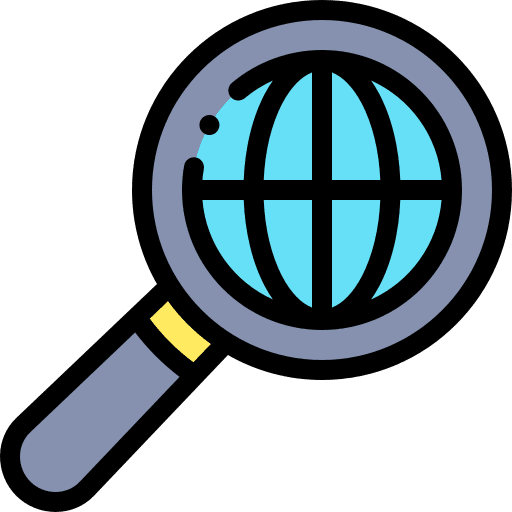 Browser ios earth grid internet icon