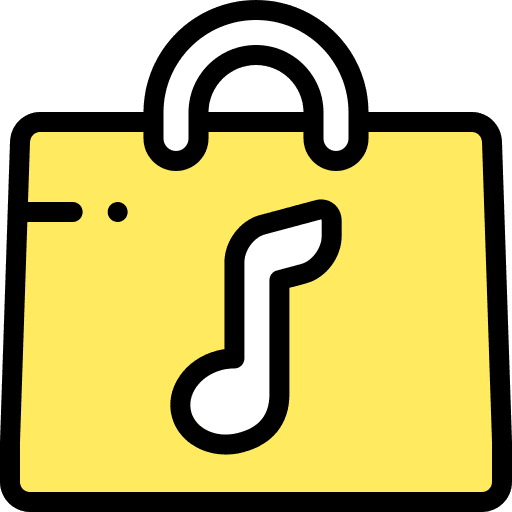 Music store app ui shopping bag ios14 icon