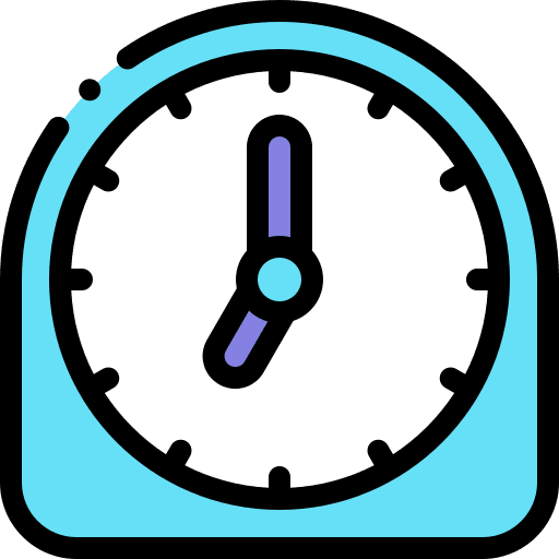 Clock clock time and date watch icon