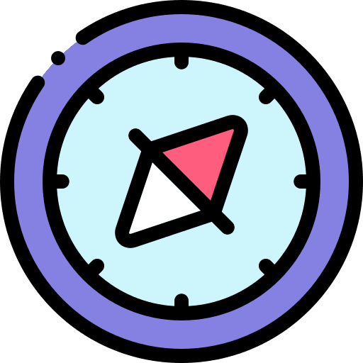 Compass maps and location cursor gps icon