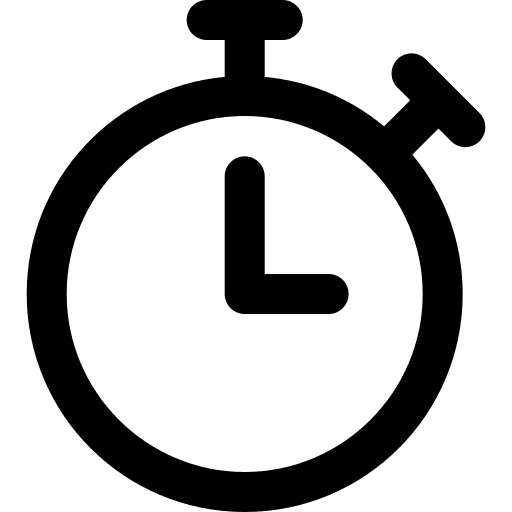 Stopwatch time and date wait stopwatch icon