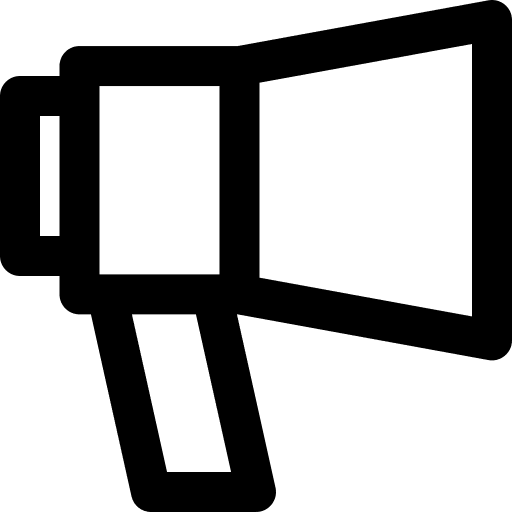 Megaphone communications bullhorn megaphone icon Megaphone communications bullhorn megaphone icon