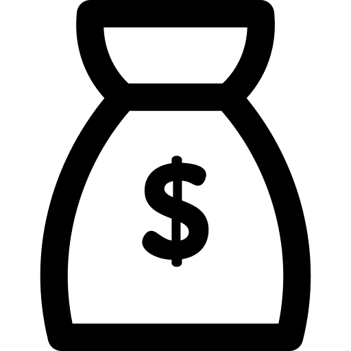 Money bag business and finance budget money bag icon Money bag business and finance budget money bag icon