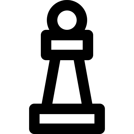 Pawn chess game sports and competition pawn icon Pawn chess game sports and competition pawn icon