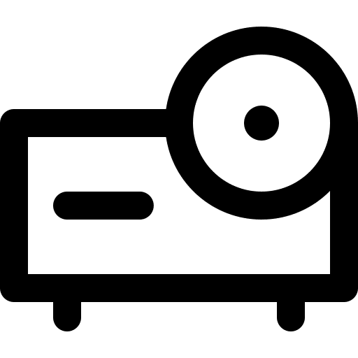 Video projector electronics presentation devices icon Video projector electronics presentation devices icon