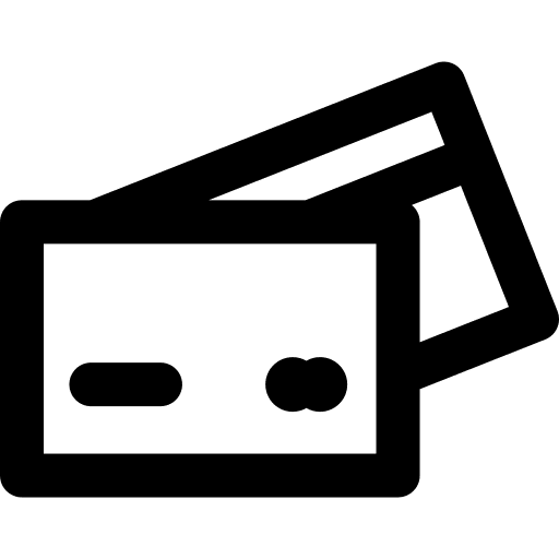 Credit card pay card business and finance debit card icon Credit card pay card business and finance debit card icon