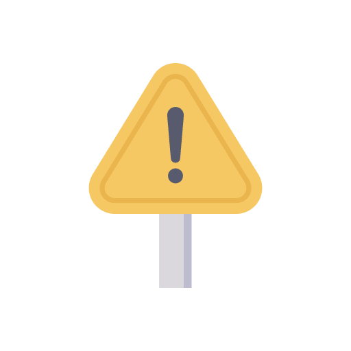 Alert signaling alert warning icon