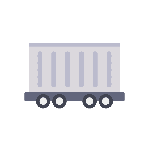 Container container vehicle shipping and delivery icon