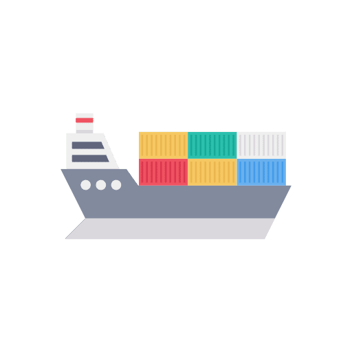 Container logistics container shipping and delivery icon