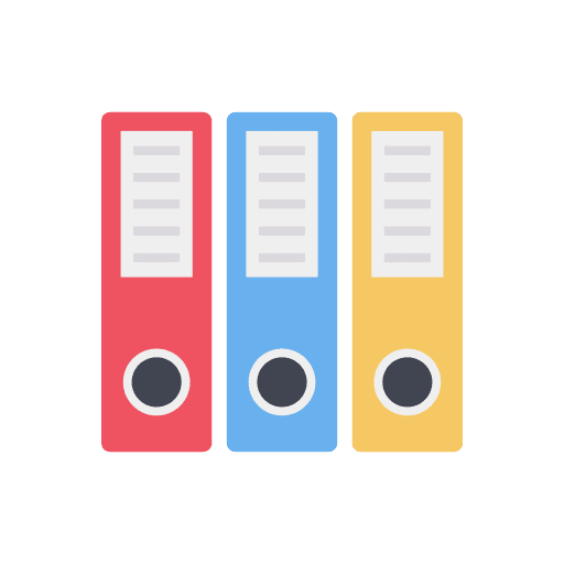 Document files and folders document office icon