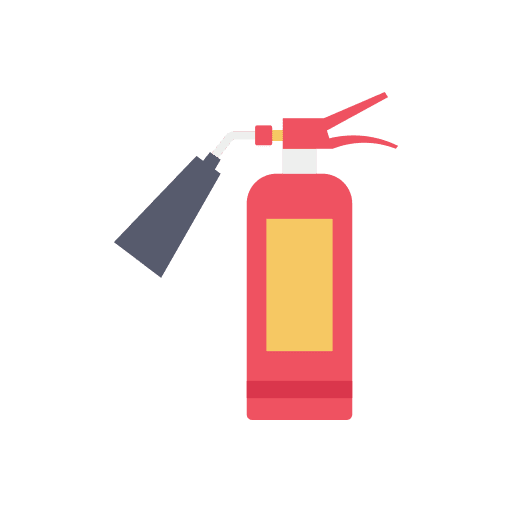 Extinguisher industry protection emergency icon